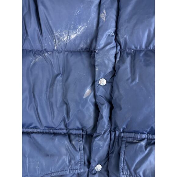 Vintage Woolrich Jacket Mens Small Blue Goose Down Puffer Coat Winter Nylon 90s - Picture 4 of 12